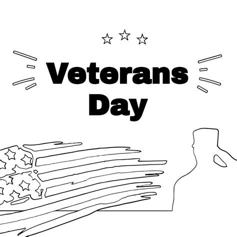 Free Veterans Day Cartoon Drawing Template to Edit Online