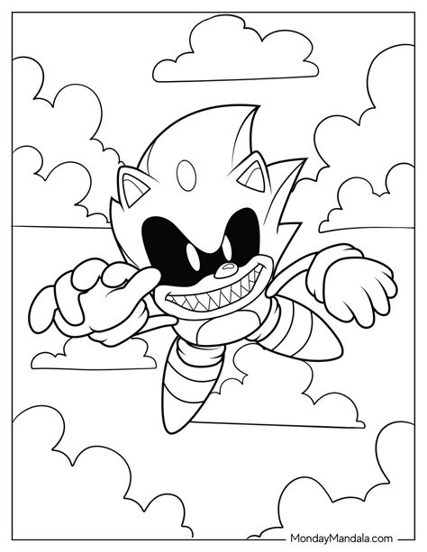 20 Sonic Exe Coloring Pages (Free PDF Printables)