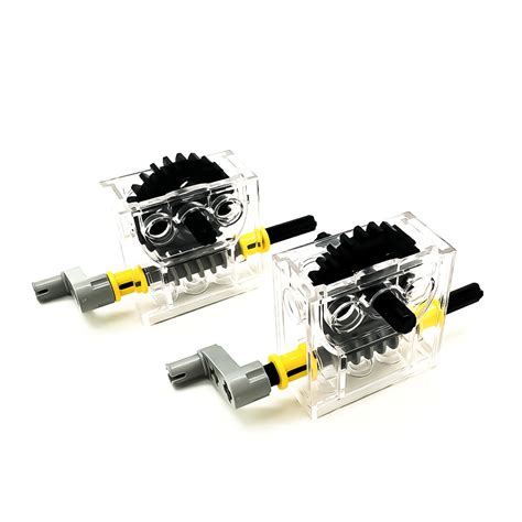 Buy 2 Set of Technic Trans-Clear Gearbox Assembly Kits Compatible with ...