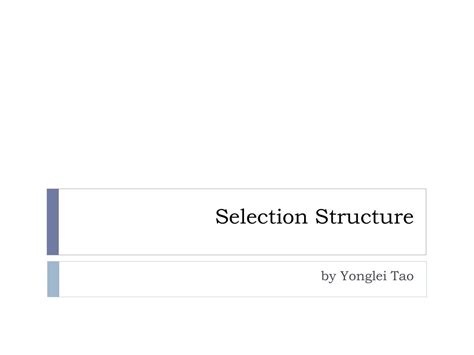 Image result for Selection Structure Example