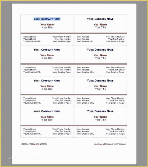 Word Doc Business Card Template 的图像结果