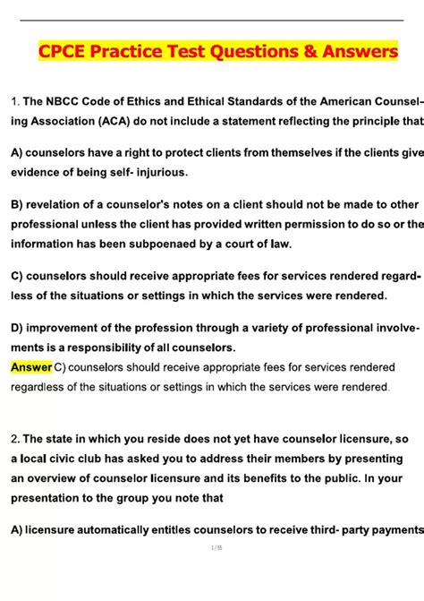 CPCE Practice Test Actual 2025 Complete Questions and Answers Latest ...