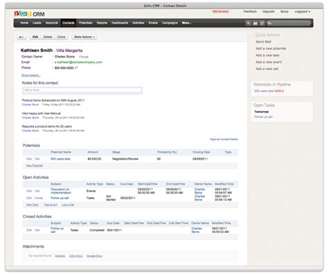 Image result for Zoho User Interface