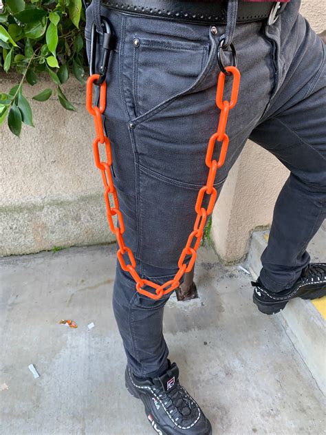 Handmade Unisex Chunky Acrylic Pants Belt Wallet Jeans Chain