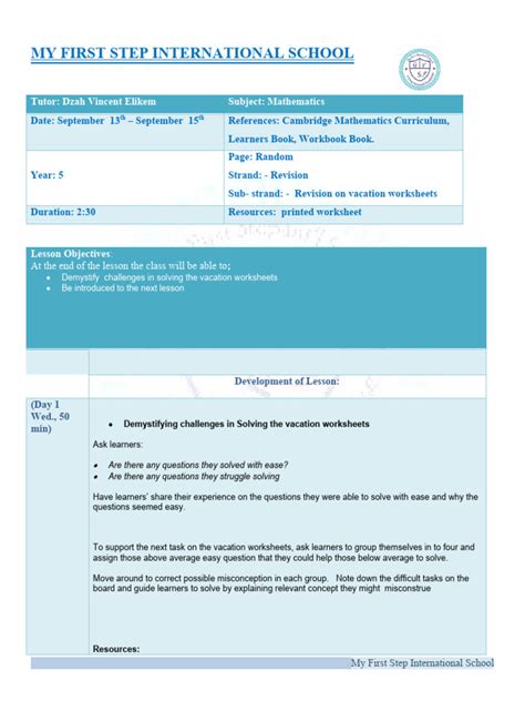 Image result for Lesson 15 Homework Grade 5