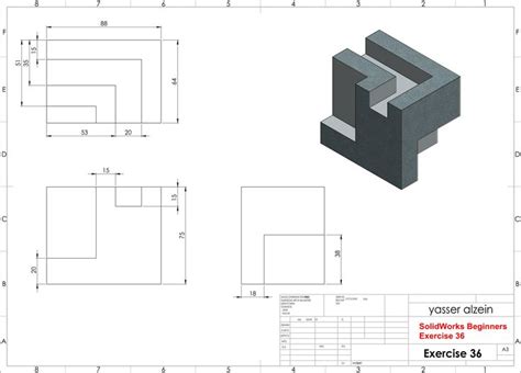 Image result for Solidworks Tutorial Beginners Exercise 1