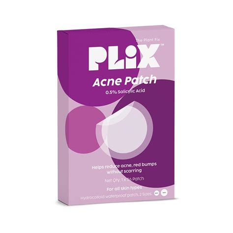 PLIX - THE PLANT FIX Acne Patch Transparent, Waterproof with 0.5% ...