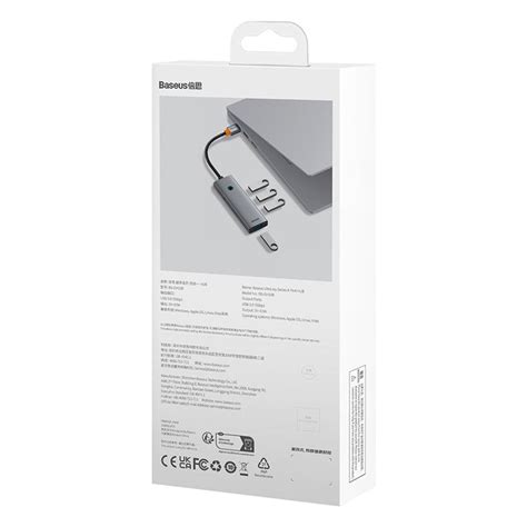 BASEUS UltraJoy Series 150CM Cable USB Adapter Hub Convert to 4 x USB ...