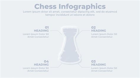Premium Vector | Neumorphic chess pieces rook infographic presentation ...