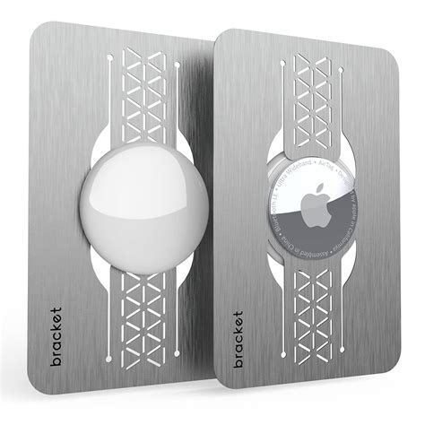2-Pack Ultra Thin AirTag Card Holder - Premium Stainless Air Tag Steel ...