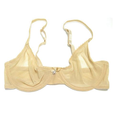 Women's Sheer See-Through Bra Plus Size Unlined Transparent Bras and ...