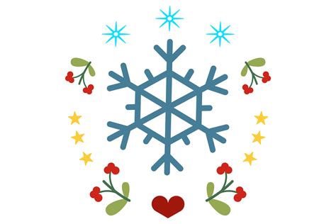 Exquisite Snowflake Badge Graphic by Yinyang Studio · Creative Fabrica