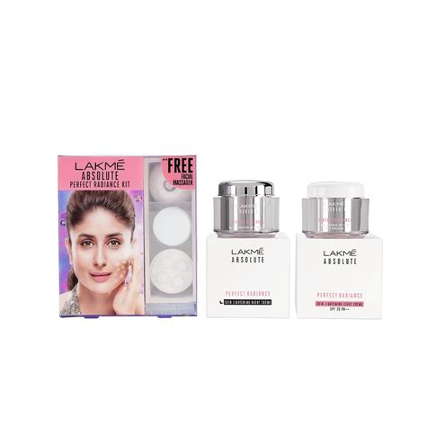 Lakmé Absolute Perfect Radiance Kit with Free Facial Massager (Day ...
