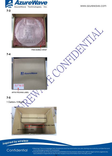 AzureWave Technologies CM389NF IEEE 802.11 2X2 MIMO a/b/g/n/ac Wireless ...