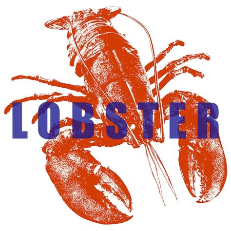Lobster silhouette vector red lobster illustration seafood logo design ...