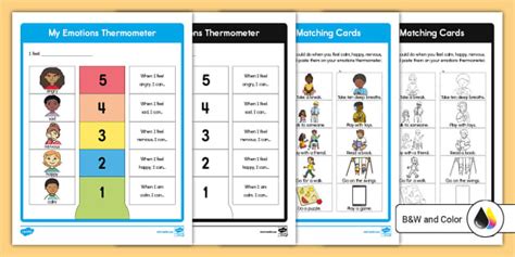 Feelings Thermometer Worksheet | Special Ed | Twinkl USA