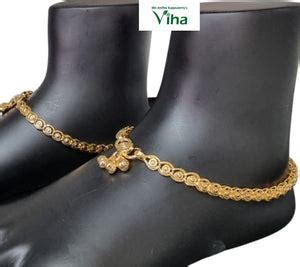 Impon Anklets (Kolusu) | Impon Jewellery | Size - 10"inches – Viha Online