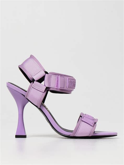 VERSACE JEANS COUTURE: Sandalias planas mujer , Lavanda | Sandalias De ...