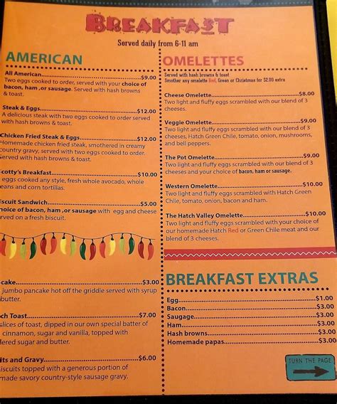 Menu at Pepper Pot restaurant, Hatch