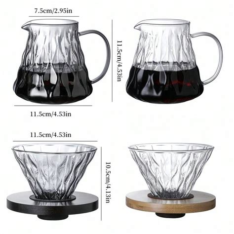 Coffee Filter Pot Sharing Pot Glass Sharing Pot Coffee Pot Set V60 Hand ...