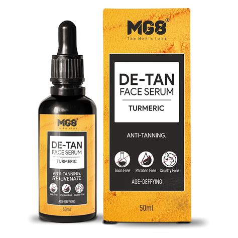 MG8 DE-TAN Face Serum 50 ML With Turmeric For Tan-Removal & Skin ...