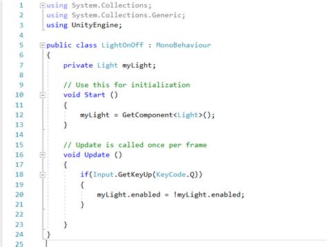 Image result for Unity Script Using Toggle Example
