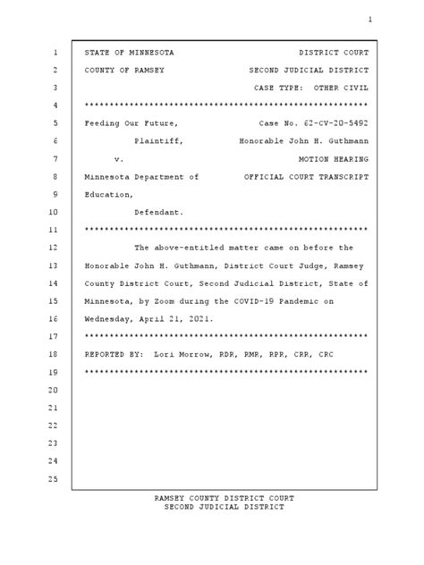 Image result for Hearing Transcript Sample