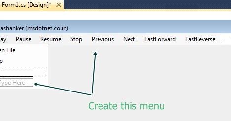 How to make your own media player in visual studio 2010 and install it ...