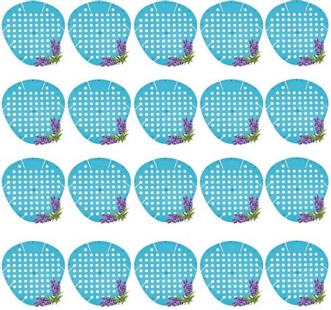 Zureni Urinal Screen Scented Anti-Splash Toilet Mat (Blue) Lavender ...