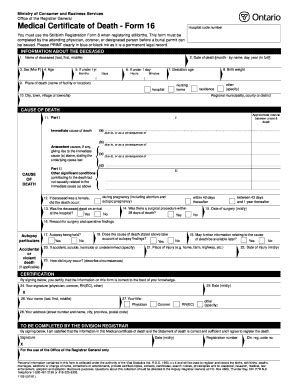 2001 Canada Ontario Form 16 - Blank Fillable Template | Fill Out, Print ...