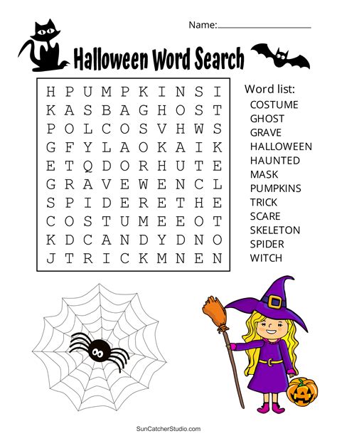 Free Printable Halloween Word Search Puzzles - FREE Printable A-Z