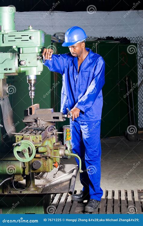 Machine operator stock image. Image of machanic, drilling - 7671225