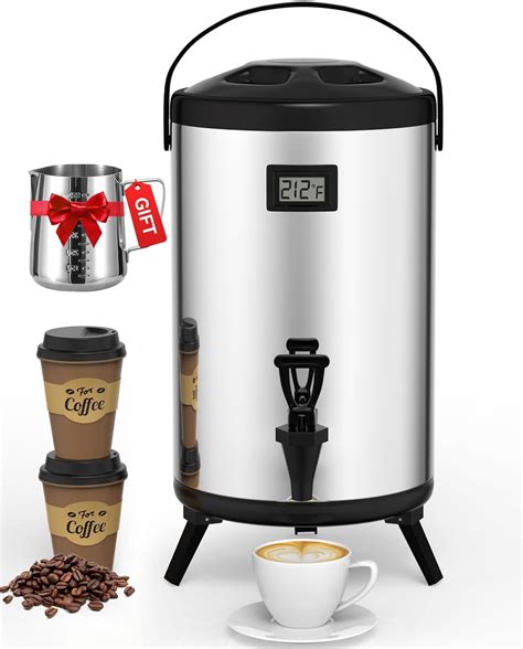 Insulated Beverage Dispenser 8 L, Hot Drink Dispenser with 304 ...