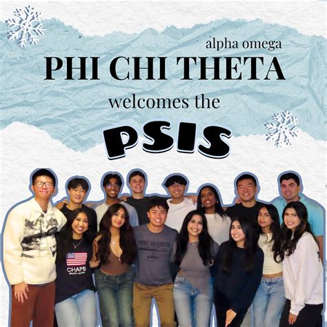 PHI CHI THETA - ALPHA OMEGA | Phi Chi Theta is excited to welcome our newest class: the Psis ...