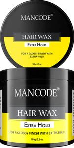 MANCODE Extra Hold Hair Wax, For a Glossy Finish with Extra Hold, 100 ...