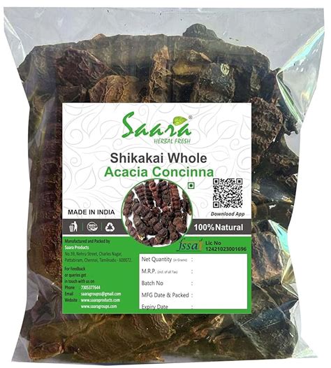 Saara HERBAL FRESH Shikakai Whole, 100g | Acacia Concinna | Dry ...