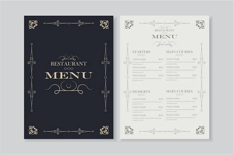 Image result for Fancy Menu Layout