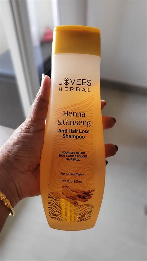 Buy Jovees Herbal Henna & Ginseng Anti Hair Loss Shampoo | For Hair ...