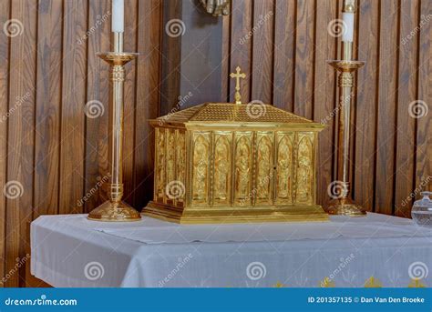 Catholic Church Tabernacle stock image. Image of house - 201357135