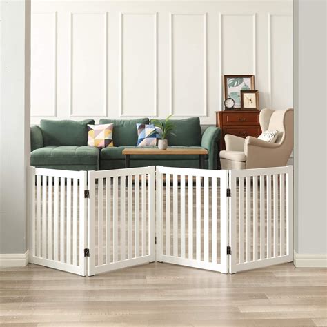 SHIFA HANDICRAFTS Wooden Handicraft Kid Pet Safety Fence, Portable,Gate ...