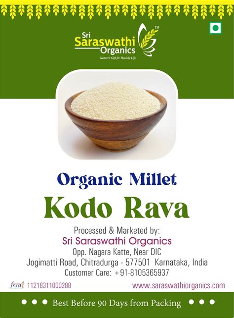 Buy Organic Kodo Millet Rava Online | Premium Quality