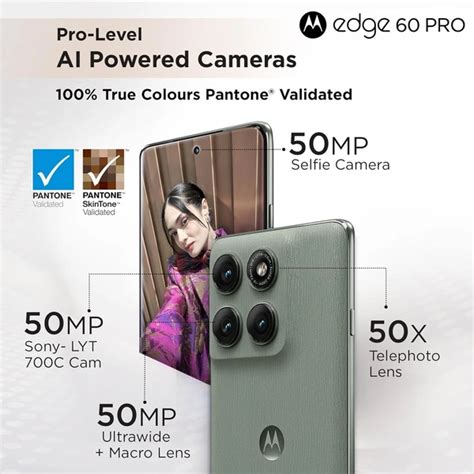 Motorola Edge 60 Pro 5G (Pantone Shadow, 8GB RAM, 256GB Storage)