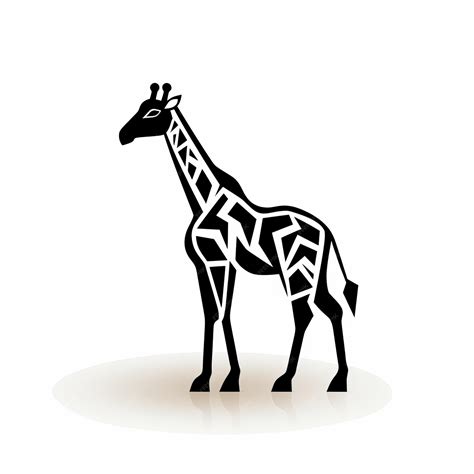 Premium AI Image | Ethnic Giraffe Silhouette With Tribal Designs Creative Commons Attribution Logo