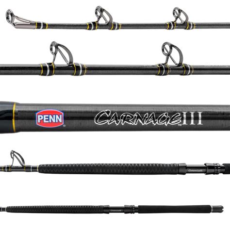 Penn Carnage III West Coast Boat Rail Rods - Melton Tackle