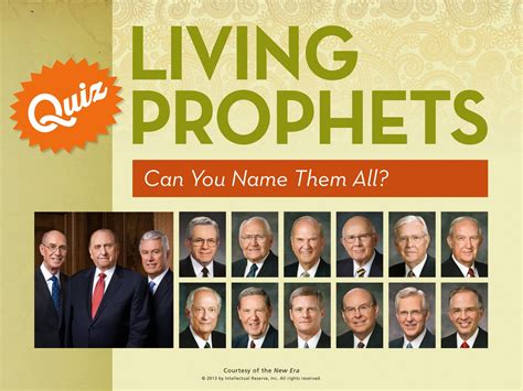 Lds Prophets Names