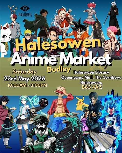 Halesowen Anime Market – Dudley, Halesowen Library, 23 May 2026 | AllEvents