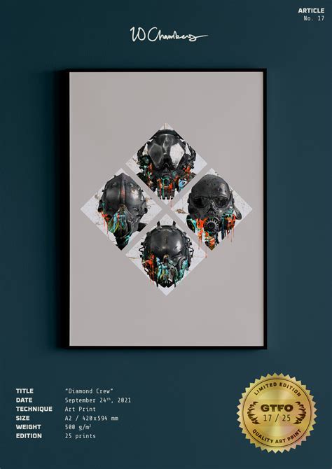 GTFO - Collectable art print-"Diamond Crew", No 17 out of 25. – SHOP ...