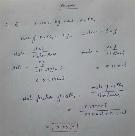 Answered: Question 11 A 8.00% by mass K3PO4 aqueous solution has a ...