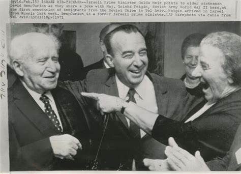 David Ben-Gurion and Golda Meir - eight press photographs from ...