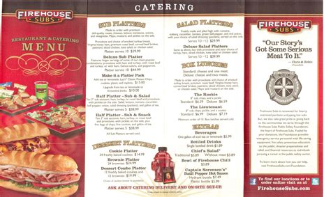 Firehouse Sun Menu